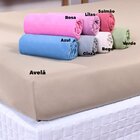 Lençol Solteiro Dreams Malha 100% Algodão 88x188x25cm Azul