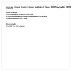 Lençol Solteiro Estampado Branco Arabesco 3 Peças 100% Algodã