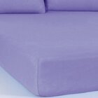 Lençol Solteiro Serena Malha 100% Algodão 88x188x23cm Lilás