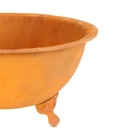 Lenheiro Lareira Braseiro Envelhecida Externa Em Ferro 107cm