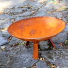 Lenheiro Lareira Braseiro Envelhecida Externa Em Ferro 60cm