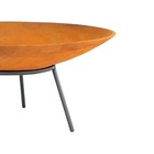 Lenheiro Lareira Braseiro Envelhecida Externa Em Ferro 80cm