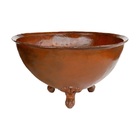 Lenheiro Lareira Braseiro Marrom Externa Ferro Jardim 84cm