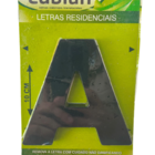 Letra "A" 10cm Preto Em Plástico Abs