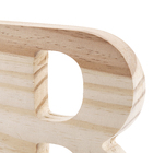 Letra "B" de Madeira Pinus 15x15x1,7cm Settis