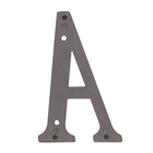 Letra Casa "A" 13cm Parafusar Zamac Dourado