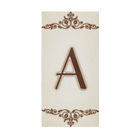 Letra Casa "A" 15cm Assentado Bege