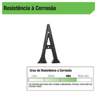 Letra Casa "A" 16cm Alumínio Prata