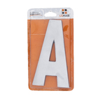 Letra Casa "A" 22cm Parafusar Alumínio Cinza