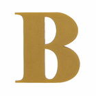 Letra Casa "B" 11cm Adesivo Acrílico Ouro