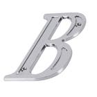 Letra Casa "B" 13cm Parafusar Zamac Prata