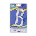 Letra Casa "B" 13cm Parafusar Zamac Prata