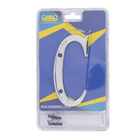 Letra Casa "C" 13cm Parafusar Zamac Prata