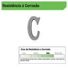 Letra Casa "C" 16cm Alumínio Branco
