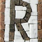 Letra Em Mosaico I - 10x15cm - 10x15cm