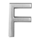 Letra "F" ABS Prata Bemfixa
