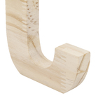 Letra "J" de Madeira Pinus 15x15x1,7cm Settis