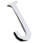 Letra Letra J 12,8 cmx6,3 cm Cromado União Mundial