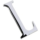 Letra Letra L 12,8 cmx6,3 cm Cromado União Mundial