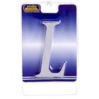 Letra Letra L 12,8 cmx6,3 cm Cromado União Mundial