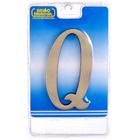 Letra Letra Q 12,8 cmx6,3 cm Latonado União Mundial