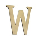 Letra Letra W 12,8 cmx6,3 cm Latonado União Mundial
