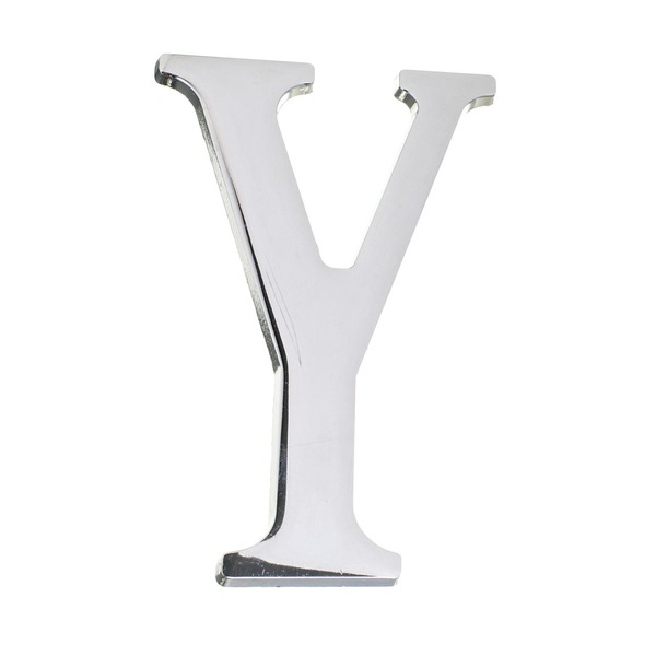 Letra Letra Y 12,8 cmx6,3 cm Cromado União Mundial