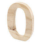 Letra "O" de Madeira Pinus 15x15x1,7cm Settis