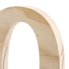 Letra "O" de Madeira Pinus 15x15x1,7cm Settis