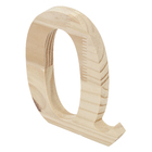 Letra "Q" de Madeira Pinus 15x15x1,7cm Settis
