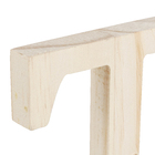 Letra "T" de Madeira Pinus 15x15x1,7cm Settis
