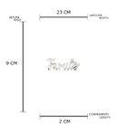 Letras Decorativas Madeira Love Of Family Branco 23x2x9 Cm