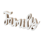 Letras Decorativas Madeira Love Of Family Branco 23x2x9 Cm