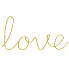 Letreiro Love Dourado Em Metal - Mart