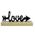 Letreiro Mdf Com Base Love Saz 20cm