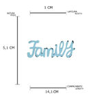 Lettering Metal Handwritting Family Azul Urban