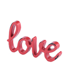 Lettering Metal Love Vermelho 10,5 X 0,9 X 5,8cm
