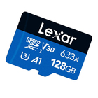 Lexar Micro Sdxc 128gb Cartão Memória Microsd 100mbs E Adapt