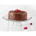 Libbey Aviva Prato Bolo 9x31x31cm Vidro Transparente Com Pé