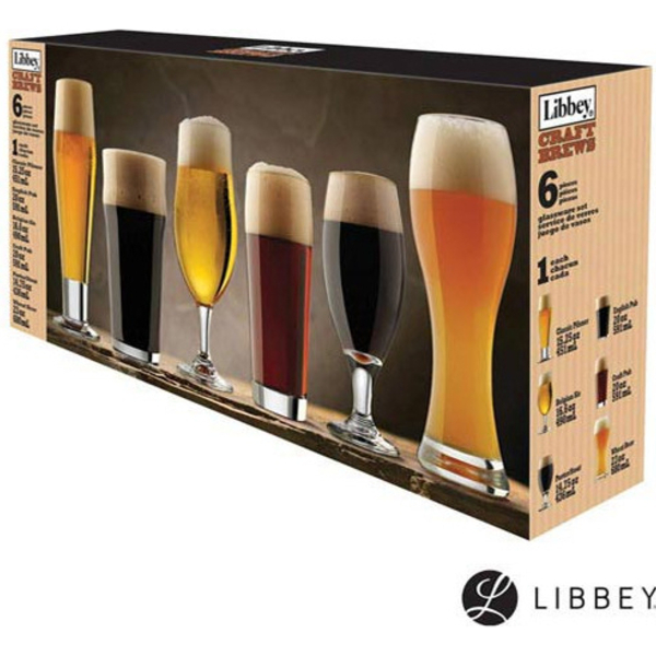 Libbey Copos De Cerveja Variados Da Craft Brews, Conjunto De