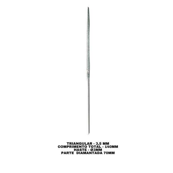 Lima Diamantada Profissional Individual Agulha 140mm - Triang