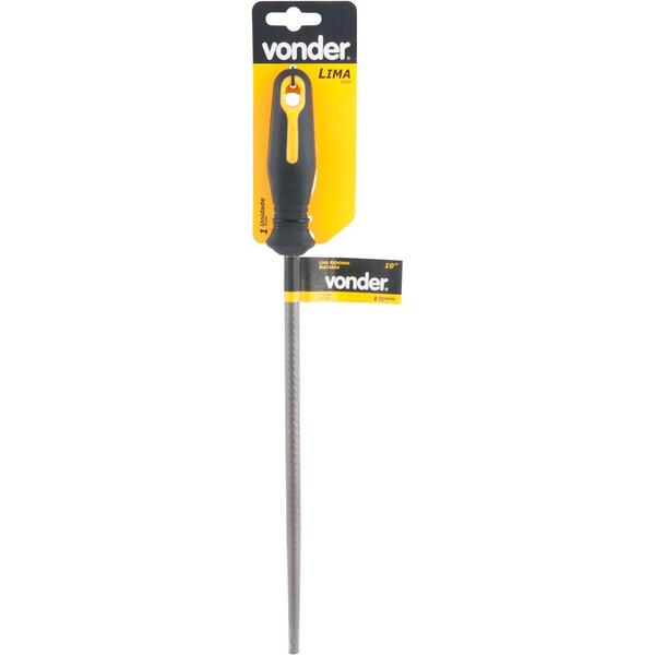 Lima Redonda Bastarda 10" Com Cabo Plástico - Vonder