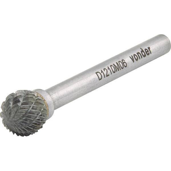 Lima Rotativa Esférica 6mmx6mm Com Haste 3mm - Vonder