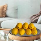 Limão Artificial Realista E Durável 9 Unidades Para Decoração