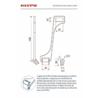Limitador e Trava da Abertura de Janela Basculante Modelo KLY
