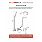 Limitador e Trava da Abertura de Janela Basculante Modelo KLY
