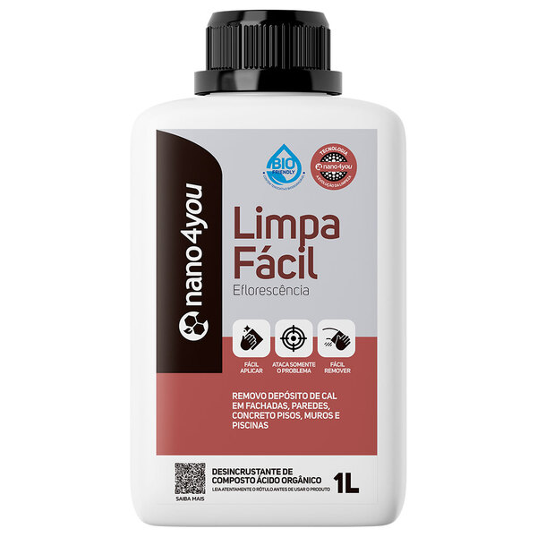 Limpa Fácil Eflorescência Remoção De Deposito De Cal 1 Litro