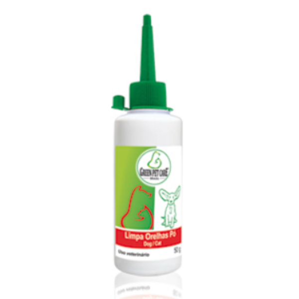 Limpa Orelhas Pó Dog E Cat 24g  Green Pet Care