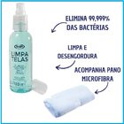 Limpa Telas Start + Pano Microfibra Alcool Isopropílico