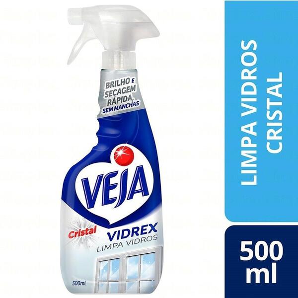 Limpa Vidros Vidrex Cristal Pulverizador 500ml - Embalagem Co